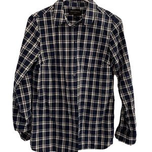 Banana Republic plaid button down size S
